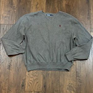 Polo by Ralph Lauren gray knit sweatshirt